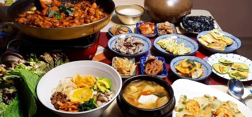 Photos de divers plat de la cuisine coréenne